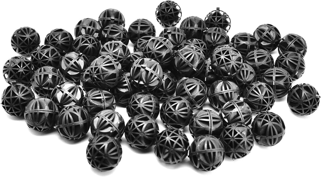 Surf turtle Bio Balls Filter Media100 Pcs 1-Inch Aquarium Bio Balls Filter Media for Fish Tank, Aquarium, Pond Filter Media