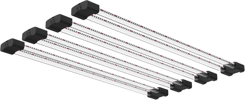 DYMOND BoostGro LED Grow Light Full Spectrum 5000K Daylight + 660nm Red Linkable Indoor Plant Lighting Fixture Tubes (3FT, 4, Pack)
