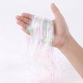 10000pcs Christmas Icicle Tinsel,18in Iridescent Foil Fringe Tinsel Strand Icicle Tinsel Christmas Tree Tinsel for Christmas Holiday Decor Birthday Supplies