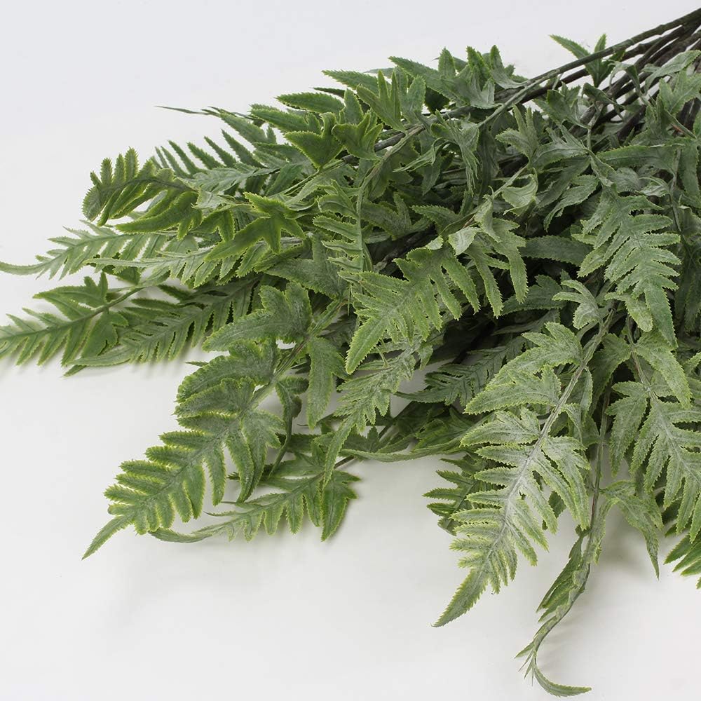 Briful 30" Artificial Boston Fern Plants Bushes Fake Shrubs Bush Greenery Plants Faux Fern Plant Large for Outdoors UV Resistant Garden Plants or Home Office Desk Indoor Decor 3pcs