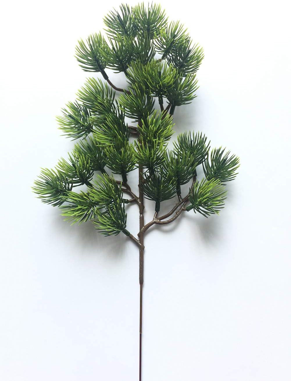 2pcs Artificial Pine Branches Plastic Pine Branch Accessories for Christmas DIY Craft Office Home Events Decor