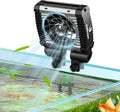 fishkeeper Aquarium Chiller Fan - 3600 r/m Powerful Wind Quiet Fish Tank Cooling Fan, 5 Speeds, 3 Timer Modes, 180° Wide Angle Adjustable Aquarium Cooler with Smart Controller (4W, 1 Head)