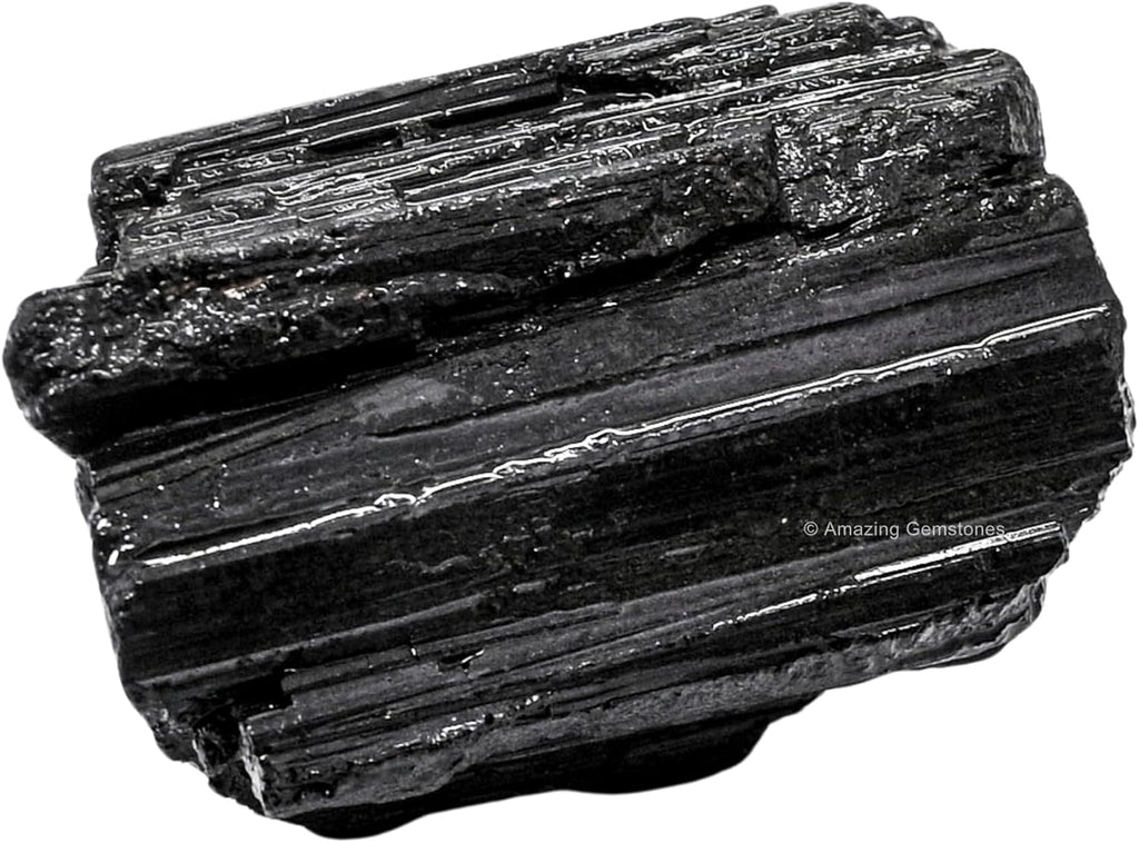 Amazing Gemstone Black Tourmaline Raw Crystals and Healing Stones, Natural Rocks for Tumbling and DIY Raw Stones and Crystals (1 lb)