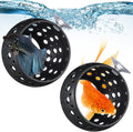 Honeydak 2 Pcs Betta Bulb Hide Betta Fish Tank Ornament Accessories Fish Toys Hammock Aquarium Cave with Suction Cup for Safe Hollow Small Tank, Habitat, Shrimp Hideout, Aquatic Decor