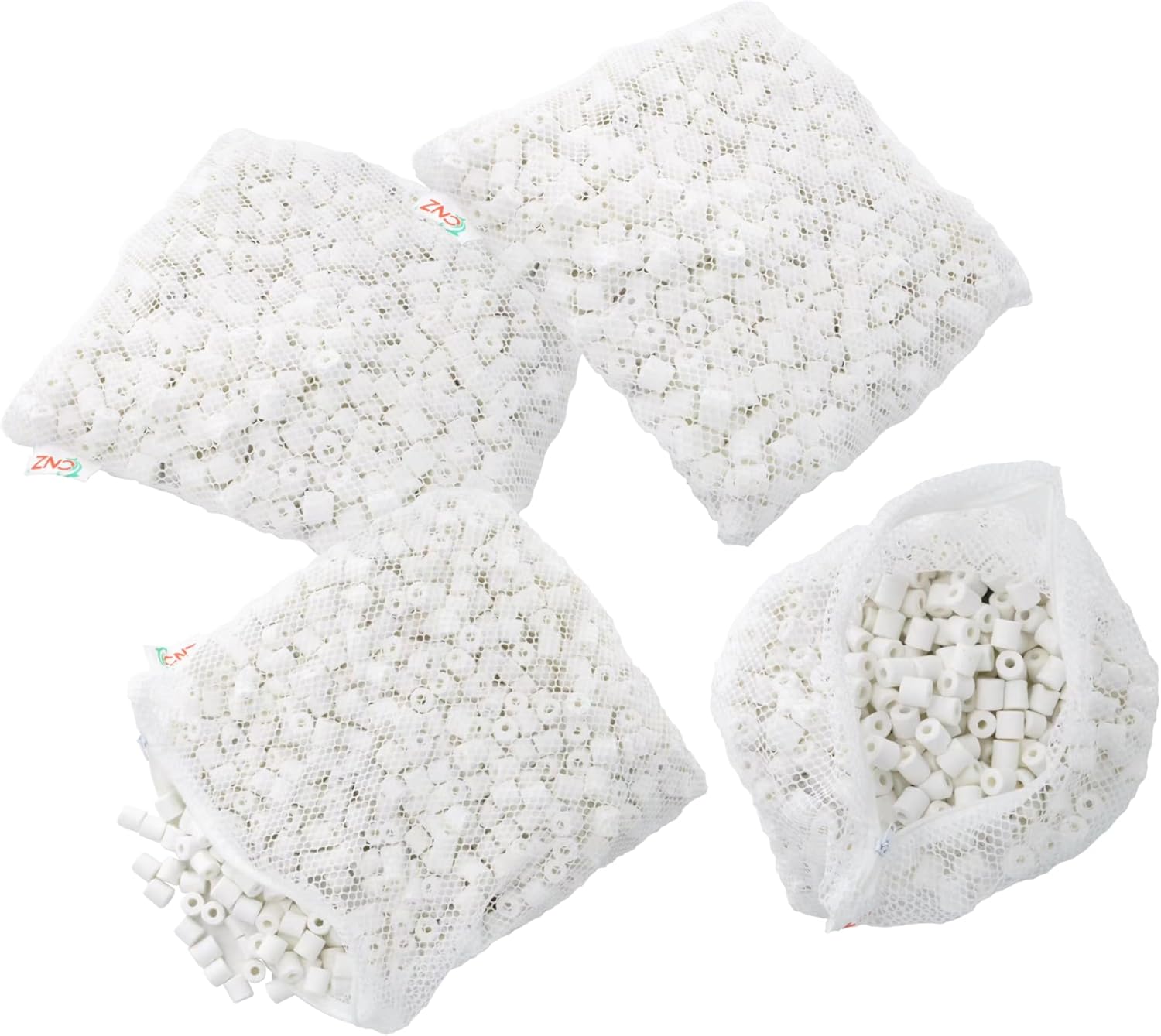 CNZ Premier Bulk Bio Ceramic Rings Filter Media for Aquarium Koi Fish Pond Reef Filter (20-lbs)