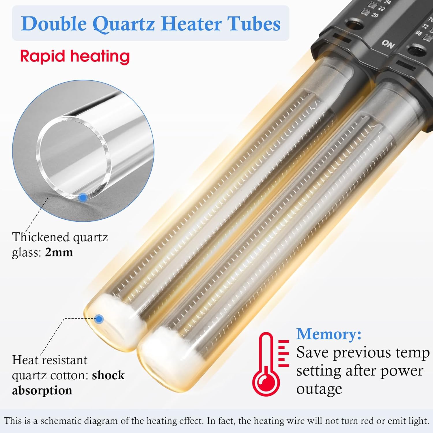 HITOP 400W 600W Submersible Aquarium Heater, Fish Tank Heater with External Controller and Cover, Large Heater for Seawater/Fresh Water Aquarium