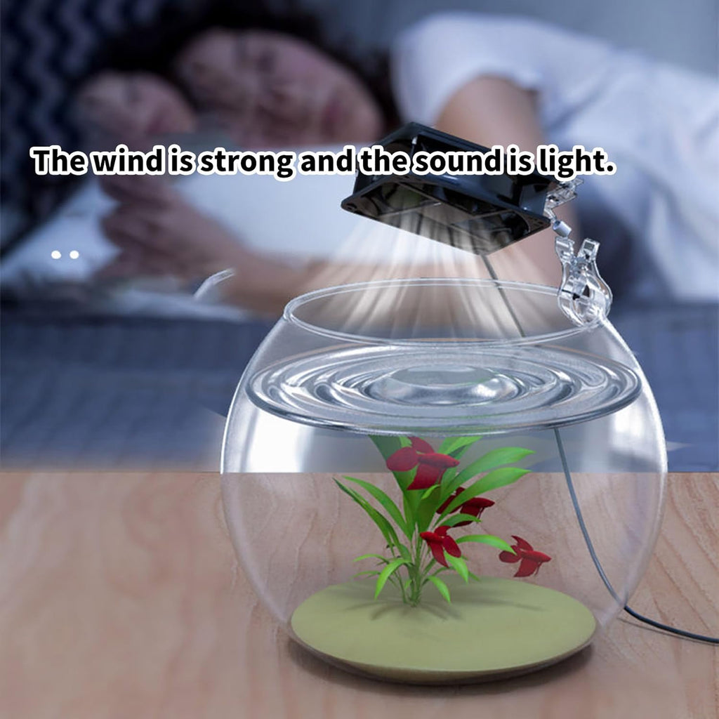 Small Aquarium Chiller Fan Cooling Fans for Aquariums Quiet Temperature Control Fish Tanks Cooling Fan