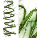 300cm/118inch Flexible Green Medium Artificial Tree Branches Fake Tree Trunk Garland Rattan Wreath Cherry Blossom Grape Vines Floral for Wall Hanging Front Door Reptile Habitat Decoration
