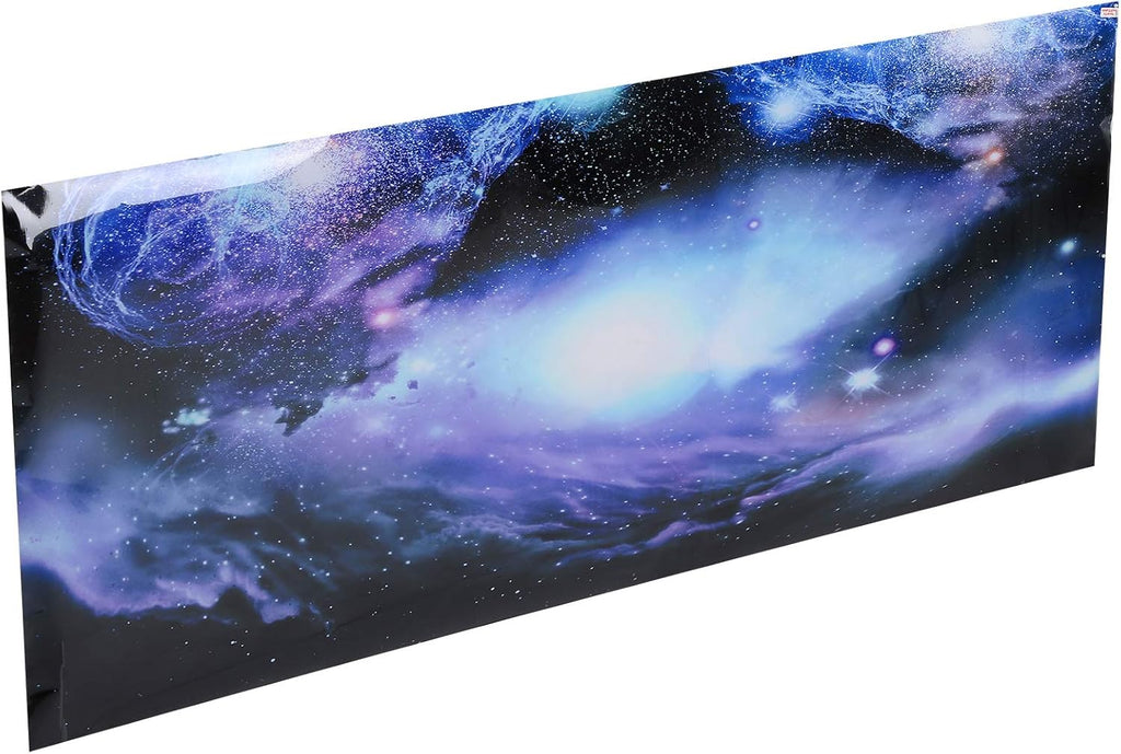 Yctze PVC Aquarium Landscape Sticker Poster - Fish Background Decor - Colorful Stars Design for Stunning Display