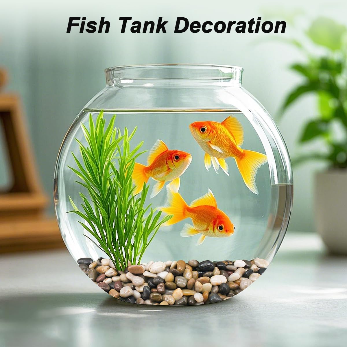 River Rocks, Decorative Ornamental Pebbles,Garden Landscaping Stones,Gravel Filler for Home Decoration Flower Bed Fish Tank Plants Vases Succulents