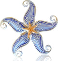 POXOHO Metal Starfish Wall Decor, Sea Life Coastal Decorations 12 inch Starfish Wall Art, Nautical Home Decoration Handing Ocean Beach Wall Art for Garden,Fence,Home,Patio,Kitchen,Bathroom,(Sliver)
