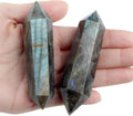 YATOJUZI 3.5" Labradorite Healing Crystals Wand Natural Crystals and Healing Stones Large Hexagonal Labradorite Crystal Points for Meditation Divination Reiki Energy Balancing 1PCS