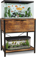TFK 20-29-37 Gallon Fish Tank Stand, Aquarium Stand with Cabinet Storage for Aquarium Stand, Cabinet for Fish Tank Accessories Storage, Heavy Duty Tank Stand for Home Office Turtle Reptile Tank Stand