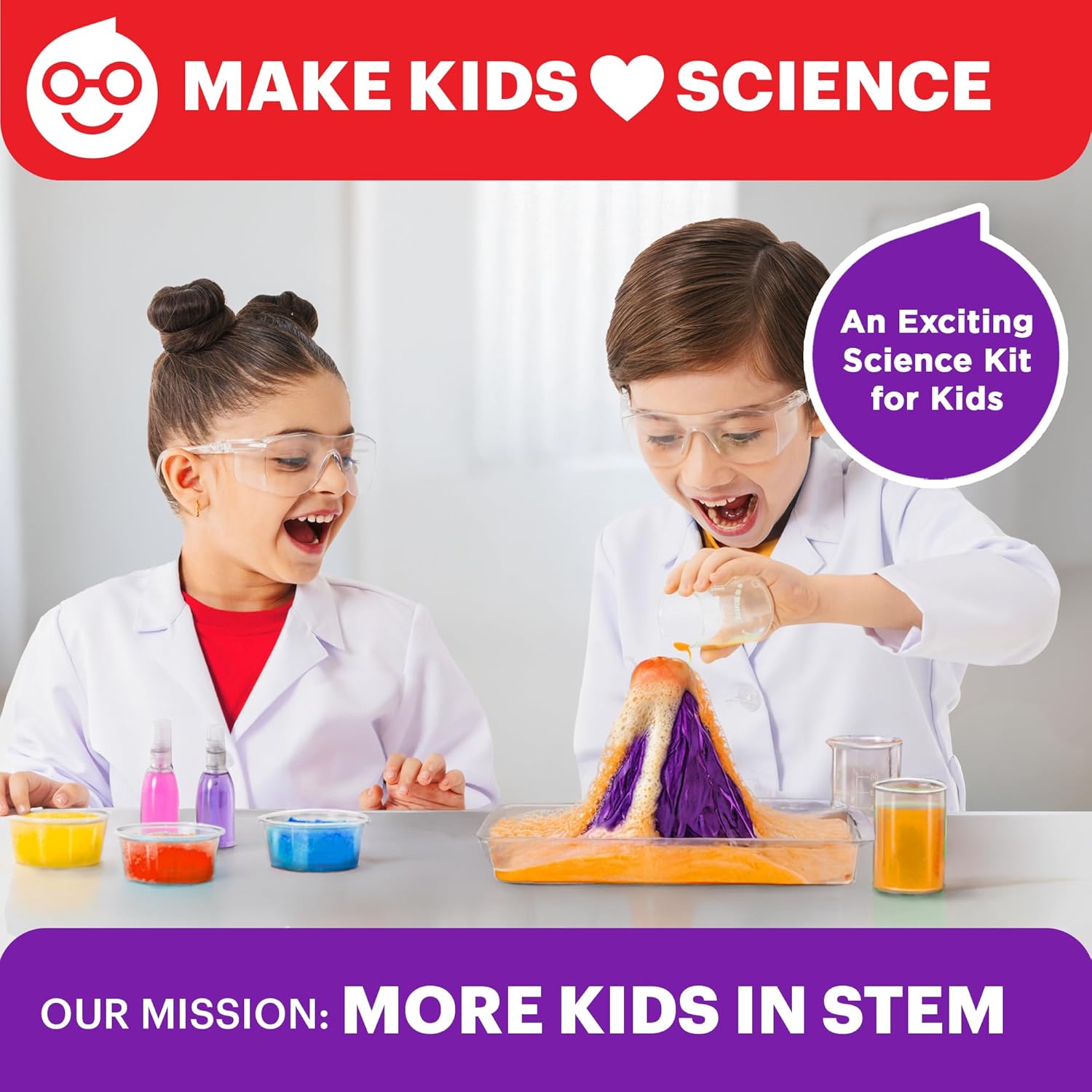 Doctor Jupiter Explosive Science Kit, Chemistry Set for Kids Ages 8-10-12-14 | Birthday Gift Ideas for Boys & Girls 8,9,10+ Years Old | STEM Toy with 10 Experiments | Learning & Educational Projects