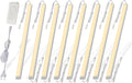 Cefrank Under Cabinet LED Light Bars, 8pcs 12" V-Shape, 16Watt 1600Lumens, Warm White (3000K)