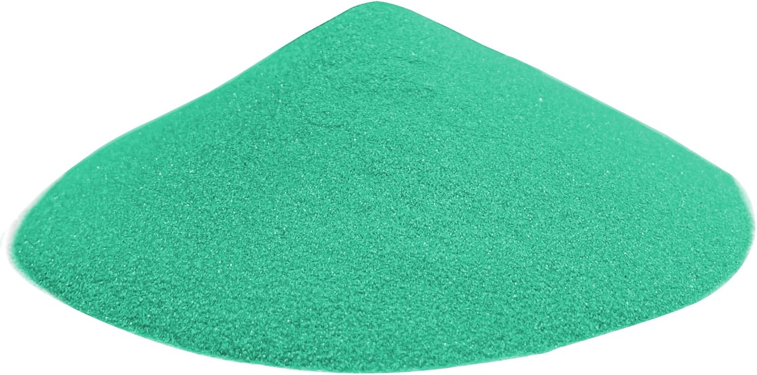 Turquoise Unity Sand - 0.85LB / 13.6oz, Pale Green Art Sand Colored Sand for Wedding, Vase Filler, Home Decor, Craft Sand, DIY Drawing, Aquarium Sand