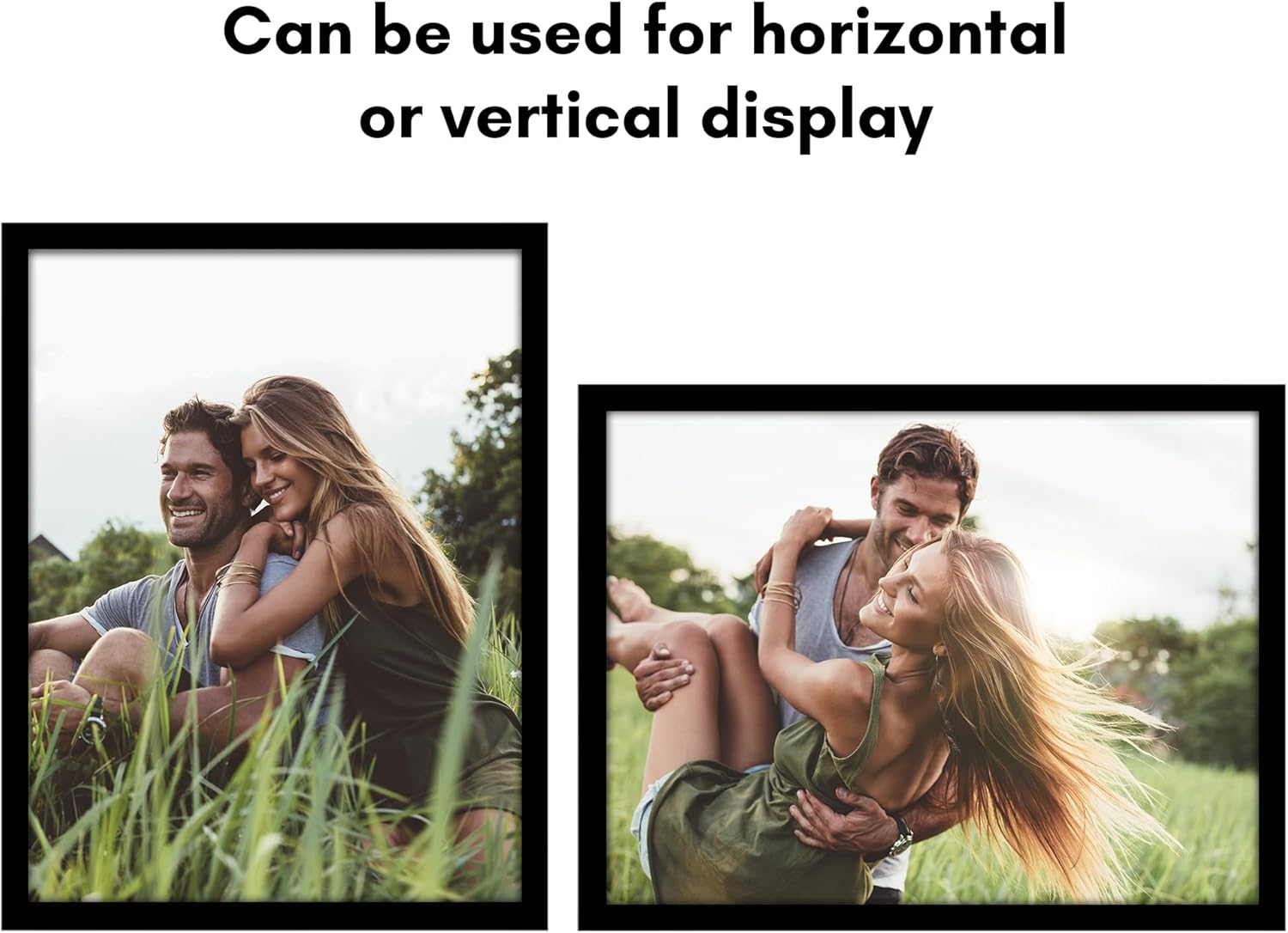Americanflat 19x25 Poster Frame with Polished Plexiglass - Black Picture Frame - Wide Photo Frames Made of Engineered Wood for Vertical or Horizontal Wall Display - Epic Collection - Black