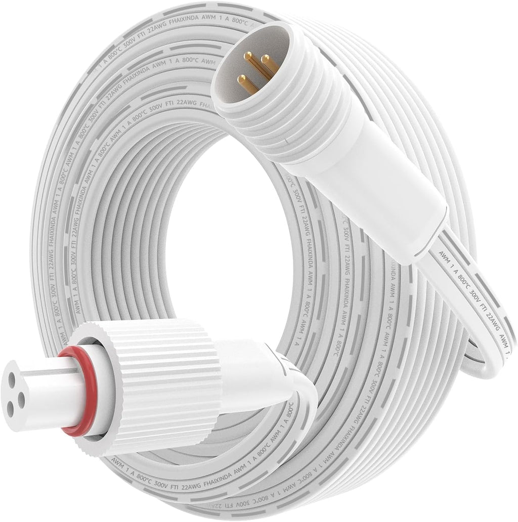 Extension Cable for Govee Outdoor Lights Permanent, IP68 Waterproof Extension Cord, Compatible with Govee H705A H705B H705C H706A H706B H706C and Permanent Outdoor Lighting Systems (19.6FT)