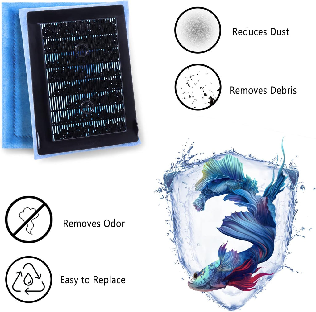 EZ-Change #2 Aquarium Filter Cartridge - Compatible with Aqua-Tech 10-20 Aquarium Filter - 12 PCS Fish Tank Filter Cartridges Compatible with AquaTeach 10-20 Power Filter