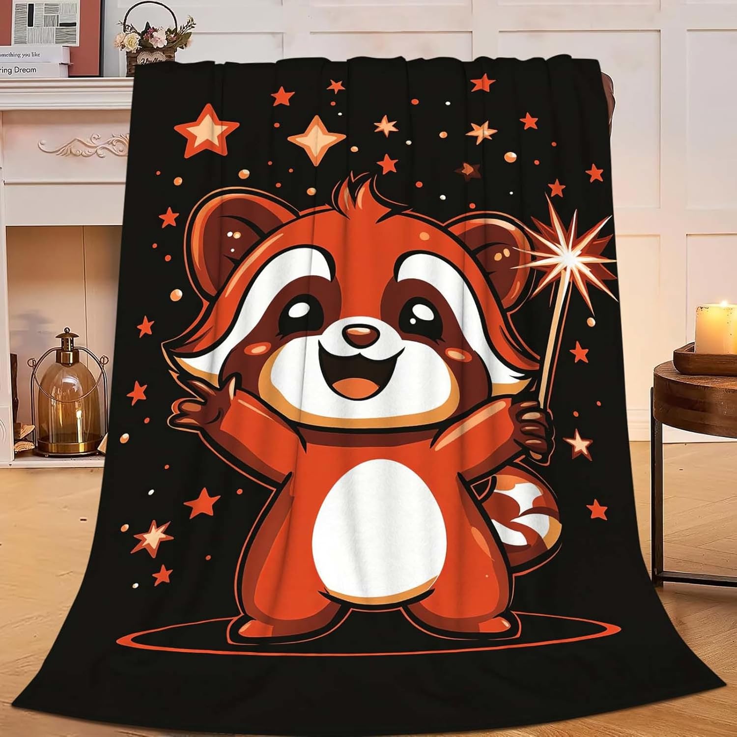 Red Panda Throw Blanket Red Panda Stuff Gifts for Kids Girls Boys Adults Women Man Soft Cozy Warm Plush Fluffy Fuzzy Fleece Blanket Decor 40''X50''