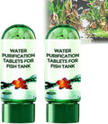Powerful Aquarium Water Purification Tablet,Water Purification Tablets for Fish Tank,Remove All Kinds of Turbidity from Fish TankWater (2PC)