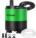 VIVOSUN 210 GPH 10W Submersible Water Pump, with Adjustable Water Flow, 4.9ft Tubing, Additional Ceramic Shaft, and Outlet Adapters, for Fish Tanks, Aquariums, Hydroponics, Fountains