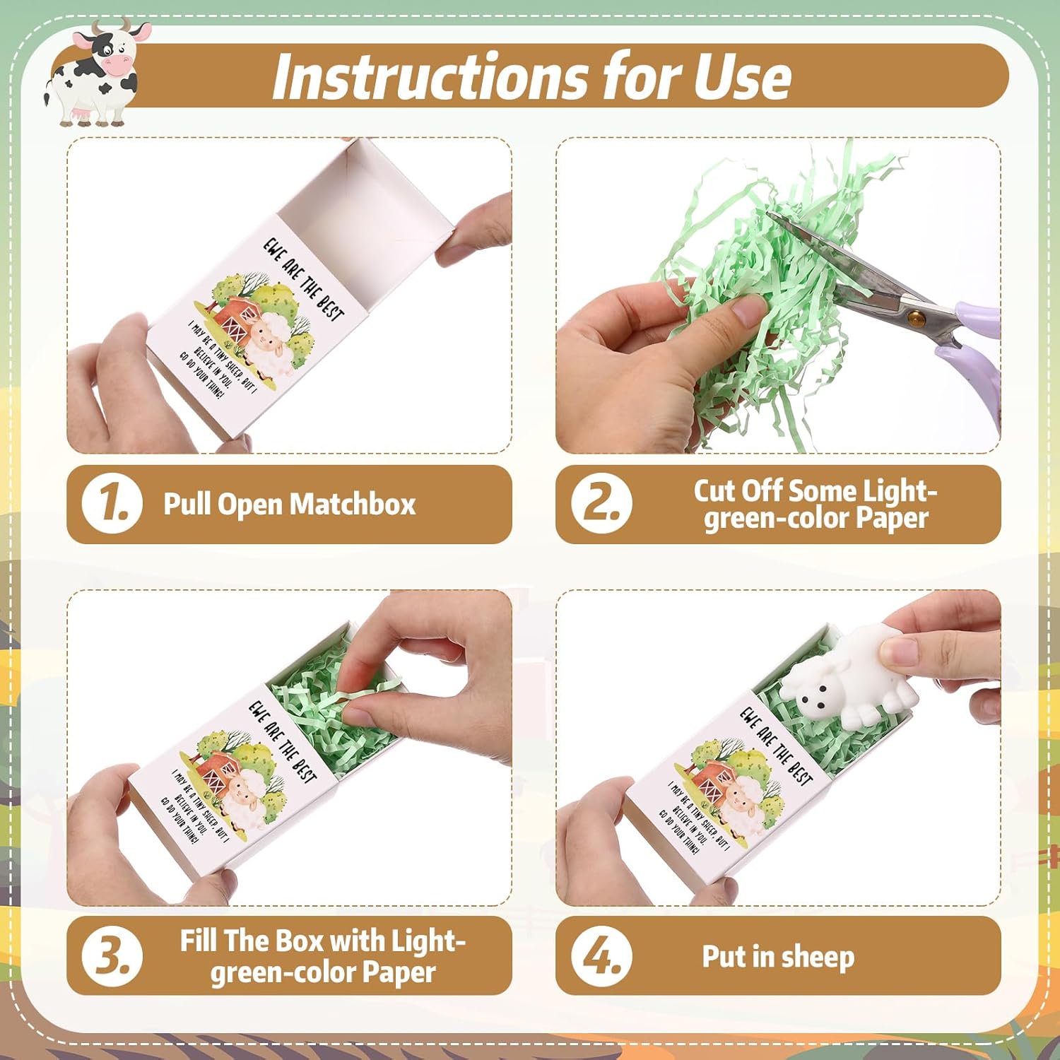 Wettarn 25 Sets Appreciation Farm Animal Gifts Cute Stress Balls with Support Gift Boxes Inspirational Party Favors for Employee Coworker Friends Office Positive Relief Toys