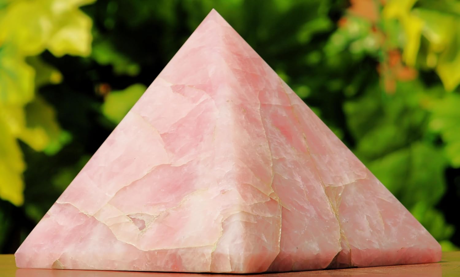 Superb Huge Natural Polished Pink Rose Quartz Crystal Stone Pyramid (200MM / 7190g) Chakras Healing Large Raw Egyptian Minerals Specimen Healing Reiki Charged Metaphysical