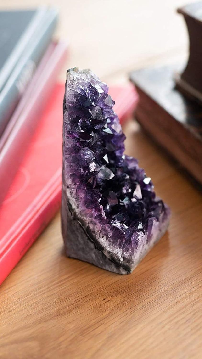 Natural Amethyst (Less than 0.5 lb) Crystal Clusters Stone from Uruguay Raw Geode Quartz - Deep Purple Color