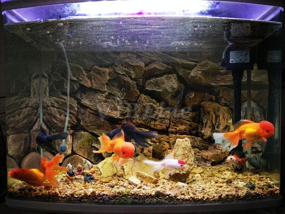 Rock Wall Aquarium Background Poster PVC Fish Tank Decor Landscape 24 36 48 72 (36" x 24"/ 91 x 61cm)