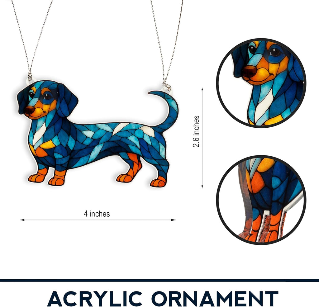 Dachshund Gifts for Women, Dachshund Ornament, Weiner Dog Gifts, Funny Christmas Dachshunds Decor, Wiener Dog Christmas Ornament, Holiday Dogs Lovers Gift Idea, Cute Puppy Decorations for Tree 2025