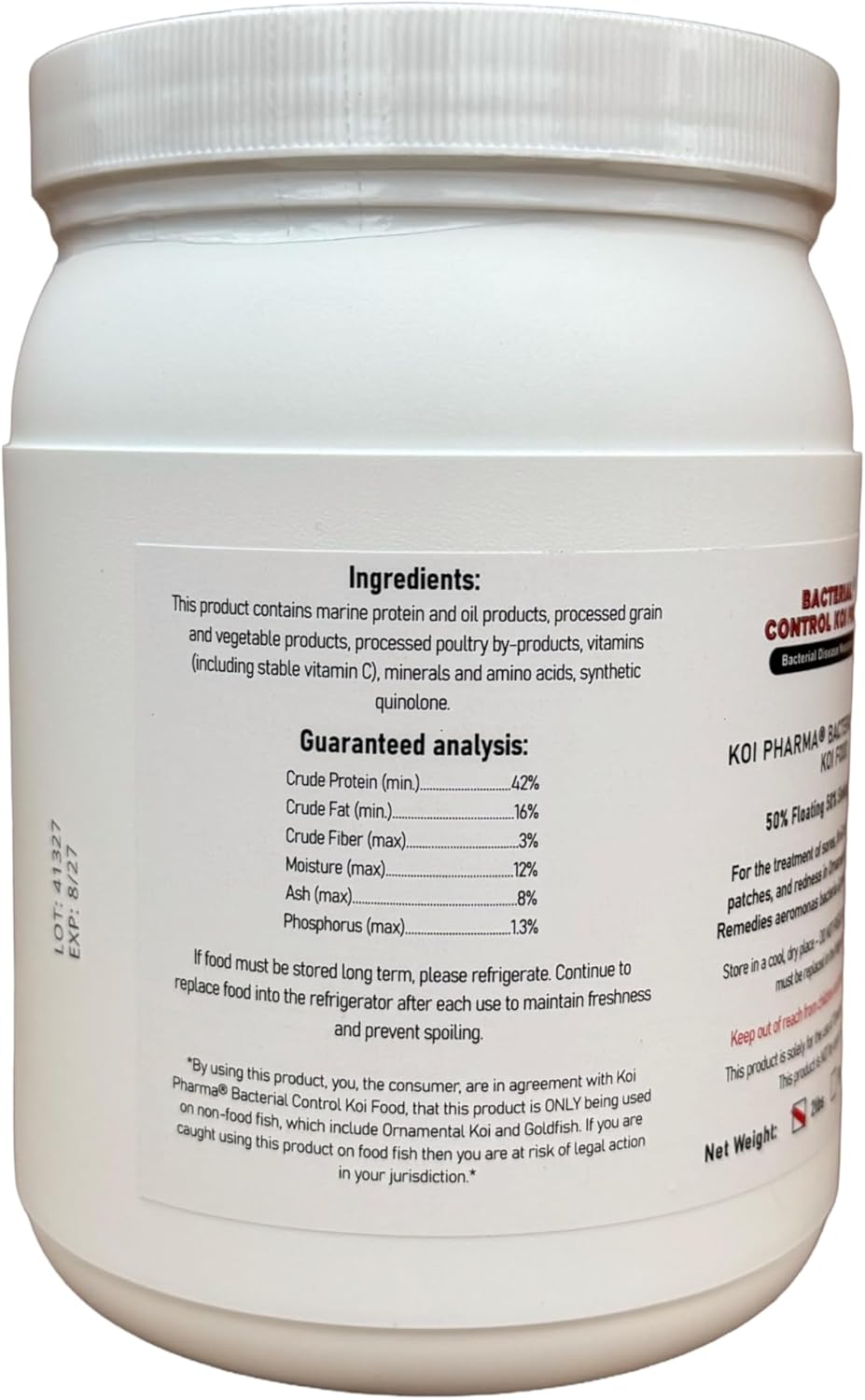 Bacterial Control Koi Food Bacterial Disease Neutralizer