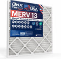 BNX TruFilter 20x24x1 Air Filter MERV 13 (12-Pack) - MADE IN USA - Electrostatic Pleated Air Conditioner HVAC AC Furnace Filters for Allergies, Pollen, Mold, Bacteria, Smoke, Allergen, MPR 1900 FPR 10