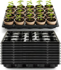 20 Cell Plant Trays for Carrying 3 inch Round Nursery Pots, Sturdy Plastic Trays Suitable for Holding 200 pcs Peat Pots (10 Packs)