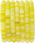 Natural Lemon Jade Disk Stone Spacer Beads 6x2mm 38cm/str Flat Rondelle Loose Semi Gemstone Caps for Making Bracelets Necklace