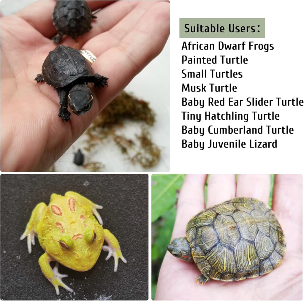 PINVNBY Turtle Basking Platform Tortoise Resin Dock Tortoise Climbing Ramp Shale with Suction Cup Adjustable Resting Terrace Lizard Climbing Platform for Frogs Newts (Small:6.0”Lx2.7”Wx2.7”H)