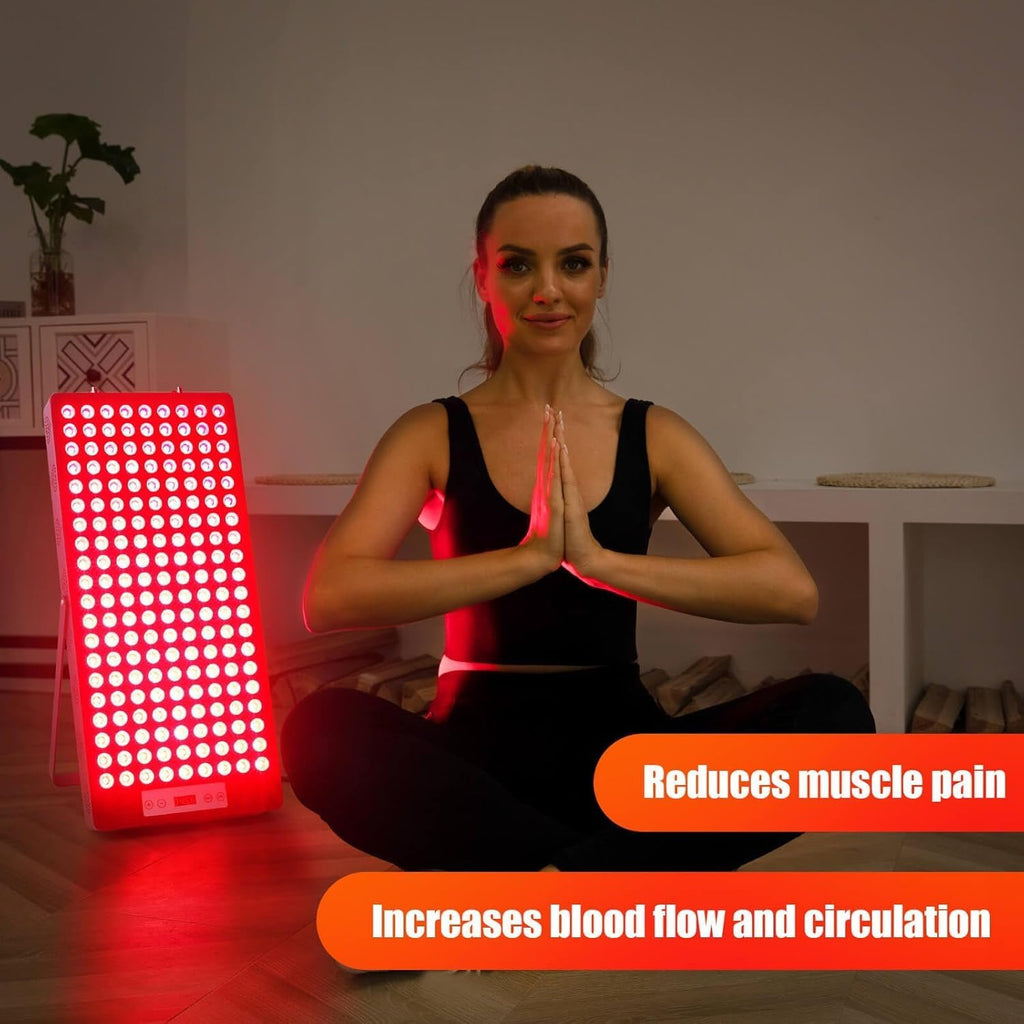 2025 Red Light Therapy Device, Red 660nm & Near Infrared 850nm, Full-Body Light Therapy Panels for Face with Pain, Skin, Recovery, Sleep, Performance