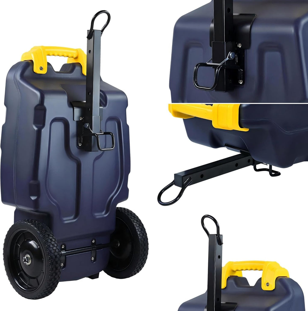 20 Gallon RV Portable Waste Tank 2 Wheel Tote Tank