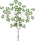 2PCS Faux Eucalyptus Stems with Leaf, 33.5" Fake Greenery Stems Artificial Plants Stems for Vase Filler Decoration, Faux Bendable Branches for Centerpieces Decor