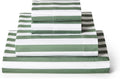 Mellanni California King Sheets Set - 4 PC Iconic Collection Bedding - Hotel Luxury, Extra Soft, Cooling Bed Sheets - Wrinkle, Fade, Stain Resistant (Cal King, Oxford Stripe Sage)