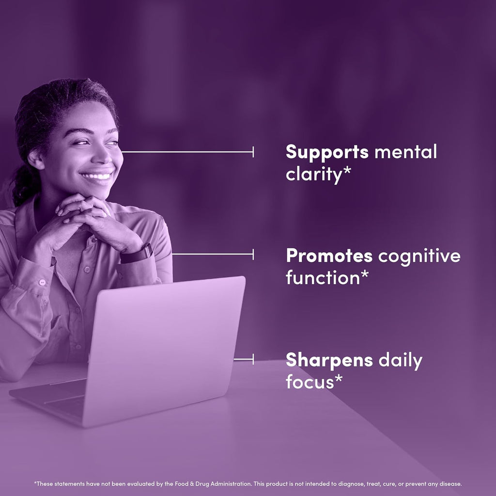 Brain Peak - Brain Supplements for Memory and Focus - Supports Brain Health - with Niacin, GABA, Alpha GPC, L-Tyrosine, Bacopa Monnieri & More - Vegan, Gluten Free, Dairy Free - 60 Capsules
