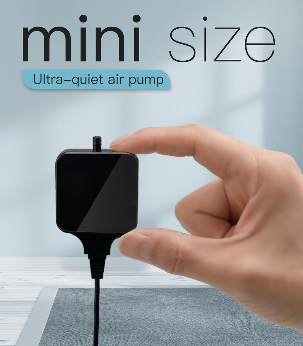 Aquarium Mini Air Aerator Pump for 1-15 Gallon Fish Tank Super Quiet 1.5 Watts
