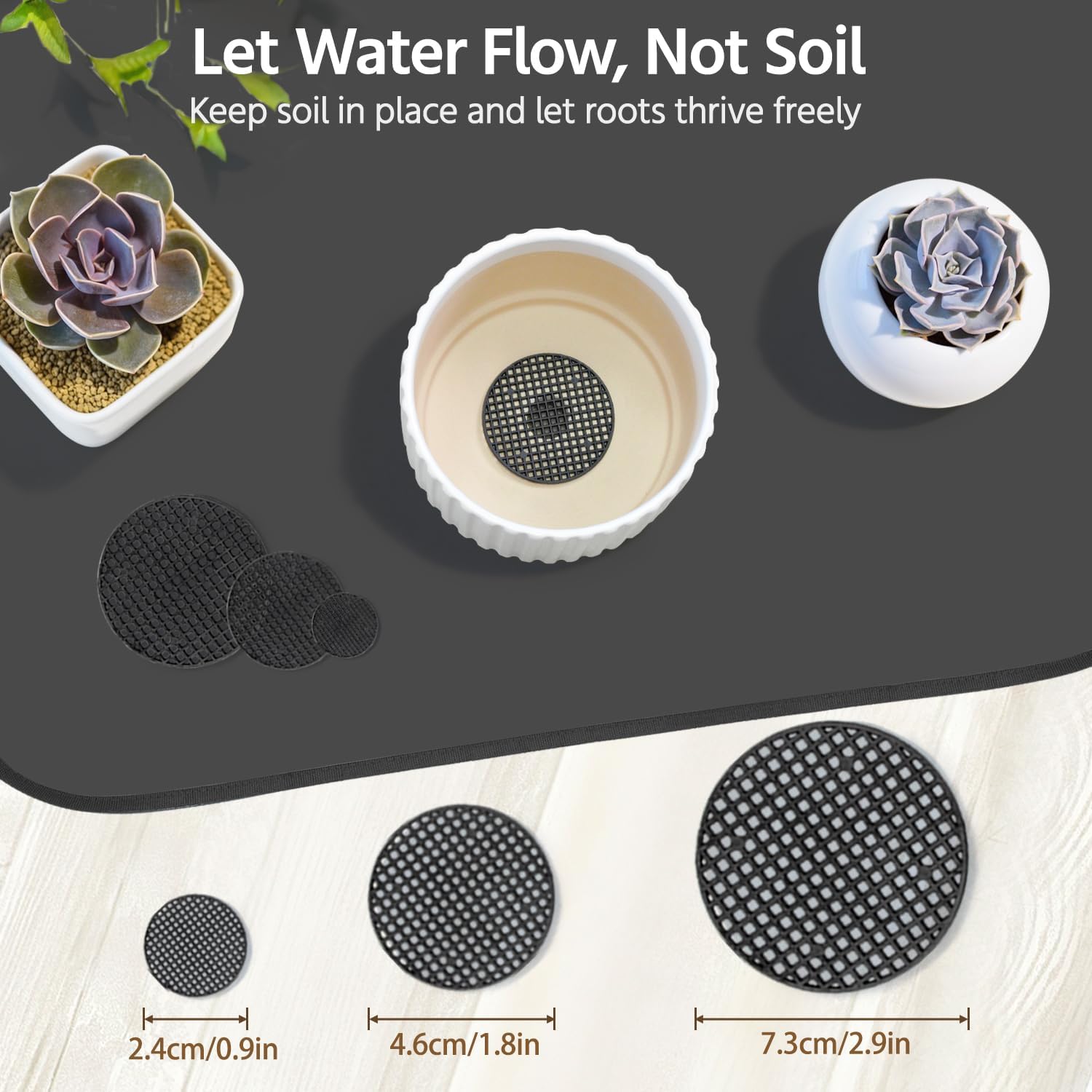 LASZOLA 45 pcs Repotting Set with Potting Mat Tiny Tools for Indoor Plants Succulents, Gardening Bag Kit with Waterproof Tray and Mini Tools, Ideal for Soil Replacement Seedling Transplanting, Black