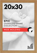 Americanflat 20x30 Poster Frame with Polished Plexiglass - Wide Picture Frames Made of Engineered Wood for Vertical or Horizontal Wall Display - Epic Collection - Pine