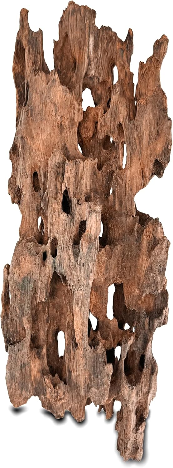 Natural Wood Driftwood for Aquarium Fish Tank Decor,Assorted Driftwood Trunk Branch for Reptile Tank Decor (SHP-XM Driftwood (12 to15 Inch)-Pack of 1)