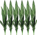 Melorca&Guilla Artificial Snake Plants 6PCS 30“ Tall Fake Snake Plant,Fake Agave Faux Snake Plants Sansevieria Artificial Greenery for Garden Shop Office Home Décor