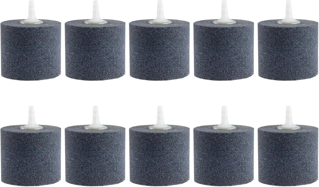 AQUANEAT Aquarium Air Stones 2x2 inch 10 pcs, Aerator Bubble Diffuser, Air Pump Accessories for Hydroponic, Pond, Aquarium Fish Tank