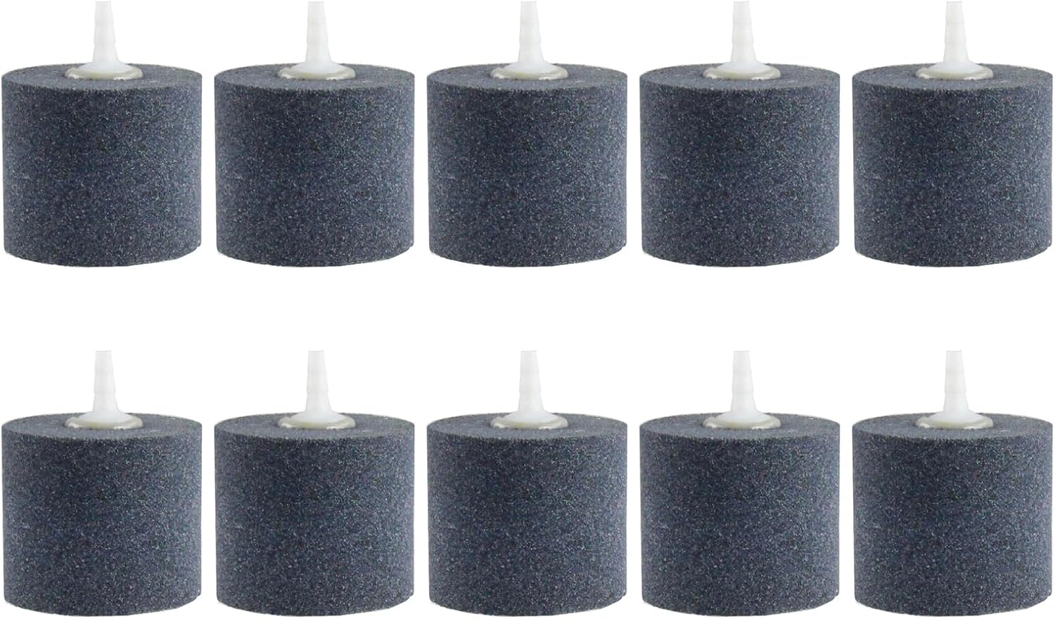 AQUANEAT Aquarium Air Stones 2x2 inch 10 pcs, Aerator Bubble Diffuser, Air Pump Accessories for Hydroponic, Pond, Aquarium Fish Tank
