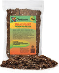 GARDENERA Premium Snake Plant Potting Soil Mix, Green Sansevieria Trifascatia Zeylanica Plants, Plant or Re-Pot Your Snake Plant - (3 Quart Bag)