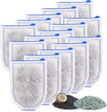 15 Pack Carbon Filter Large Compatible with Tetra Whisper EX30/EX45/EX70 Filters, Replacement Filter Cartridges Compatible with Whisper EX30/EX45/EX70 Filters